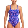 Női Funkita Brace Free One Piece egyrészes, rózsaszínű, nercszínű fürdőruha 6