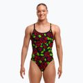 Női egyrészes fürdőruha Funkita Diamond Back One Piece fekete rózsa 2