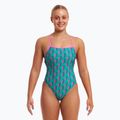Funkita női egyrészes fürdőruha Strapped In One Piece cipzáras zip zap 2