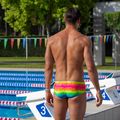 Férfi úszóbokszer Funky Trunks Sidewinder Trunks olvadó káosz 6