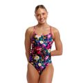 Női egyrészes fürdőruha Funkita Diamond Back One Piece bed of roses 2