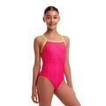 Gyerek egyrészes fürdőruha Funkita Strapped In One Piece pink proton 2