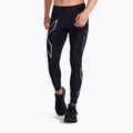 Férfi 2XU Core Compression edző leggings fekete/ezüst MA3849B