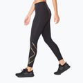 Női edző leggings 2XU Force Mid-Rise Compression fekete és arany WA5367B 2