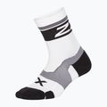 2XU Vectr Cushion Crew fehér és fekete sportzokni UA5053E