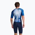 Férfi kerékpáros ruha 2XU Aero Sleeved éjfél/fehér 2