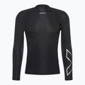 Férfi hosszú ujjú edzőruha 2XU Core Compression fekete MA6398A 4