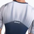 Férfi triatlon ruha 2XU Light Speed Sleeved éjfél/fehér 4