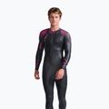 Férfi 2XU Propel PRO 3 mm fekete/punk rózsaszín triatlon búvárruha