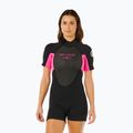Női úszóruha Rip Curl Omega 2/2 mm Back Zip Springsuit black/pink