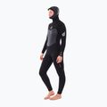 Női neoprén Rip Curl Flashbomb 6/4mm Hooded Chest Zip Steamer black 3