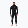 Férfi neoprén Rip Curl Flashbomb Fusion 5/4mm Hooded Zip Free black