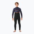 Rip Curl Flashbomb 4/3 mm mellkasi cipzár lila éjszakai gyermek úszóhab