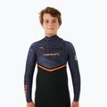 Rip Curl Flashbomb 4/3 mm mellkasi cipzár lila éjszakai gyermek úszóhab 4