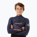 Rip Curl Flashbomb 4/3 mm mellkasi cipzár lila éjszakai gyermek úszóhab 5