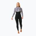 Női neoprén ruha Rip Curl E-Bomb 4/3mm Zip Free Sublimed black/ lime 4