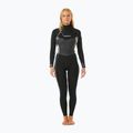 Női neoprén ruha Rip Curl Dawn Patrol 4/3mm Chest Zip Sublimed black/ black/ multi