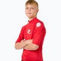 Rip Curl Lycra Brand Wave UPF red gyerek úszópóló 6