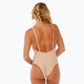 Női egyrészes fürdőruha Rip Curl Premium Cheeky light brown 8