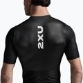 Férfi triatlonruha 2XU Aero Hex Sleeved fekete/fehér 7