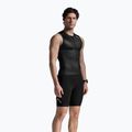 Férfi kerékpáros tank top 2XU Core Tri Tank fekete/fehér 3