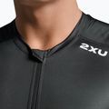 Férfi kerékpáros tank top 2XU Core Tri Tank fekete/fehér 5