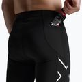 Férfi 2XU Core Tri 8" triatlon rövidnadrág fekete/fehér 6