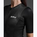 Női triatlonruha 2XU Aero Hex Sleeved black/white 3