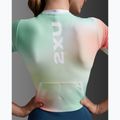 Női triatlonruha 2XU Aero Hex Sleeved jelly mint/majol 7