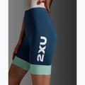 Női triatlonruha 2XU Aero Hex Sleeved jelly mint/majol 8