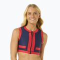 Rip Curl Coco rövid ujjú mellény fürdőruha felső piros/sötétkék