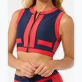 Rip Curl Coco rövid ujjú mellény fürdőruha felső piros/sötétkék 5