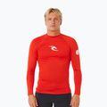 Férfi úszó hosszú ujjú felső Rip Curl Waves Upf Perf lava red