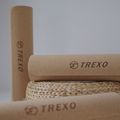 TREXO jógaszőnyeg TPE parafa 6 mm kék YM-C01N 7