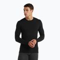 Férfi hosszú ujjú termikus icebreaker Merino 150 Anatomica Crewe fekete