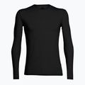 Férfi hosszú ujjú termikus icebreaker Merino 150 Anatomica Crewe fekete 7