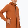 Férfi pulóver Mons Royale Arcadia Merino Fleece Hoody ginger 5