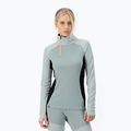 Férfi termo hosszú ujjú felső Mons Royale Olympus Merino Base Layer 1/2 Zip dew/ black