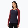 Női hőaktív pulóver Mons Royale Icon Raglan cherry/ 9 iron