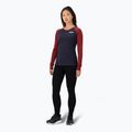 Női hőaktív pulóver Mons Royale Icon Raglan cherry/ 9 iron 2