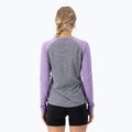 Női termo hosszú ujjú felső Mons Royale Icon Raglan grey heather/ lupin 3