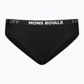Női termikus alsónadrág Mons Royale Folo Merino Merino alsónadrág fekete