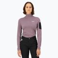 Női hőaktív pulóver Mons Royale Diversion Mock Neck mauve