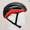 Kerékpáros sisak Giro Isode II matte black/red 10