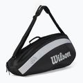 Wilson Rf Team 3 csomag fekete-fehér WR8005801 Tenisz táska Wilson Rf Team 3 Pack