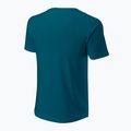 Férfi teniszpóló Wilson Script Eco Cotton Tee kék/korall színű 2