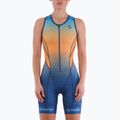 Női triatlonruha Synergy Pro Sleeveless Racerback Trisuit orange wave