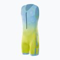 Férfi triatlon ruha Synergy Elite Sleeveless Trisuit mint/yellow