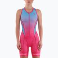 Női triatlonruha Synergy Pro Sleeveless Racerback Trisuit punch