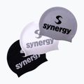 Úszó sapka Synergy Silicone Swim Cap 3 pcs. black/silver/white